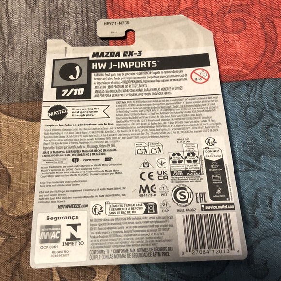 🛍️5/$20🛍️BNIB HOTWHEELS Mad Mike, HW J-Imports Mazda RX3 - Picture 3 of 3